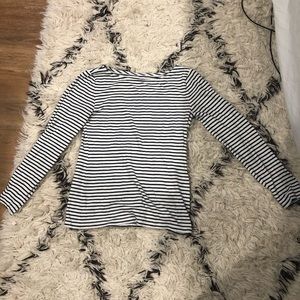 Striped back and white Jcrew top